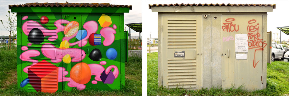 graffiti-donut-labège-bonbon-cube-dragibusswip-swiponer-deco-graff-toulouse-wxp-animation-avant-apres